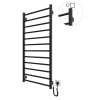 Grzejnik łazienkowy HF Leeds 1170 х 530 155W 230V czarny mat