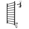 Grzejnik łazienkowy HF Leeds 970 х 430 120W 230V czarny mat