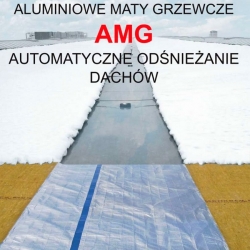 Aluminiowa mata grzewcza dachowa ALMG 1m x 23m 5060W 400V pod papę bitumiczną