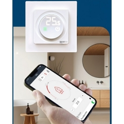 Devireg Display Connect termostat DEVI z bluetooth i ZeegBe nr kat.140F1162