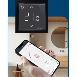 DEVIreg Smart Wi-Fi  Czarny termoregulator DEVI 140F1143