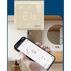 DEVIreg Smart Wi-Fi  Kość Słoniowa termoregulator DEVI 140F1142