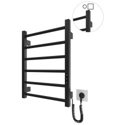 Grzejnik łazienkowy HF Leeds 570 х 430 60W 230V czarny mat