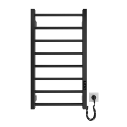 Grzejnik łazienkowy HF Leeds 770 х 430 100W 230V czarny mat