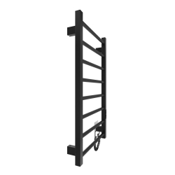 Grzejnik łazienkowy HF Leeds 770 х 430 100W 230V czarny mat