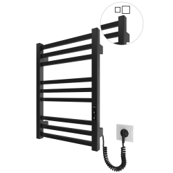 Grzejnik łazienkowy HF London 570 х 430 90W 230V czarny mat